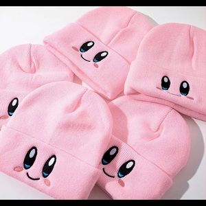 Unisex Warm Cute Pink Kirby Toque Beanie Hat